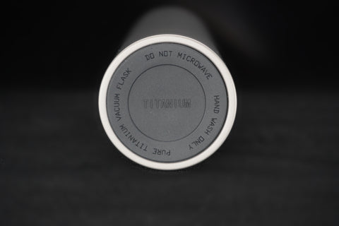 The base, printed Pure titanium vacuum flask, Do not microwave, Hand wash only