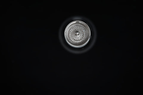 The perforated tea strainer from above