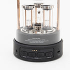 Close-up of the base: power, volume and light buttons