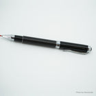 Twist ballpoint pen with a carbon fiber tube and a black lacquer tube