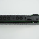 Top view of the Burlington Northern SD45 locomotive roof, fans and display track.